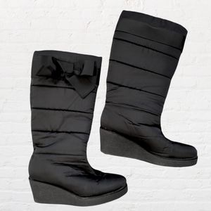 NWOT-Kate Spade Cagney quilted nylon winter tall boots